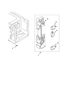 Latch Board Diagram and Parts List for MT4110XKB0  Whirlpool Microwave