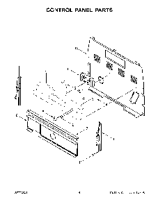 03 - Control Panel Parts Diagram and Parts List for YWFE515S0JW1  Whirlpool Wall Oven