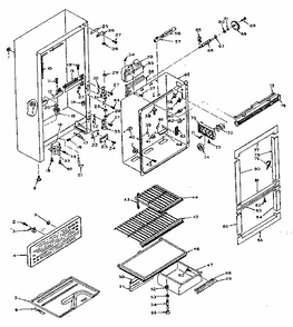 Part Location Diagram of 512985 Whirlpool Refrigerator gasket