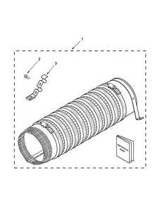Product Accessory Parts Diagram and Parts List for 11081422510  Kenmore Washer Dryer Combo