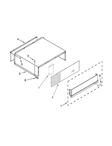 Top Grille And Unit Cover Parts Diagram and Parts List for KBSD618ESS00  KitchenAid Refrigerator