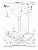 CABINET PARTS Diagram and Parts List for GC5SHAXVB00  Whirlpool Refrigerator
