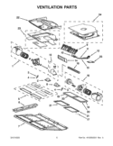 VENTILATION PARTS Diagram and Parts List for KHHC2090SSS3  KitchenAid Microwave
