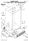 CABINET PARTS Diagram and Parts List for GS2SHAXNB02  Whirlpool Refrigerator