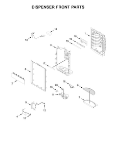 Part Location Diagram of W11227946 Whirlpool SHIELD