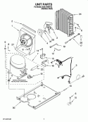 UNIT PARTS, OPTIONAL PARTS (NOT INCLUDED) Diagram and Parts List for KUIC15NRTS2  KitchenAid Ice Maker