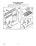 INSTALLATION PARTS Diagram and Parts List for AR1800XW0  Whirlpool Air Conditioner