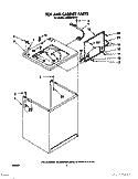 TOP AND CABINET, LIT/OPTIONAL Diagram and Parts List for LA8200XWW1  Whirlpool Washer