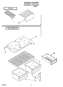 SHELF, OPTIONAL Diagram and Parts List for TT16TKXKQ00  Estate Refrigerator