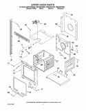 UPPER OVEN PARTS Diagram and Parts List for RBD245PRT04  Whirlpool Wall Oven