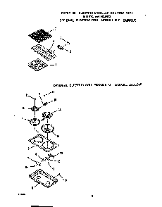 ^electric Grill Module Diagram and Parts List for N3157*0  Roper Range