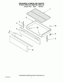 DRAWER & BROILER PARTS Diagram and Parts List for WFE301LVQ0  Whirlpool Range
