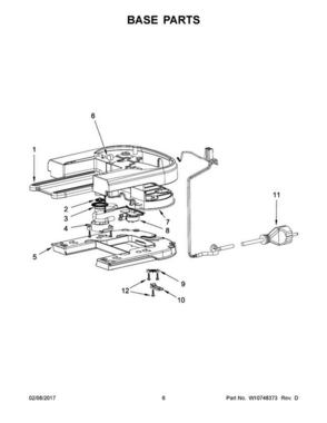 Part Location Diagram of W10725155 Whirlpool CORD
