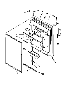 Refrigerator Door Diagram and Parts List for GT22DKMXGN00  Whirlpool Refrigerator
