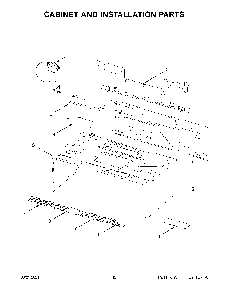 07 - Cabinet And Installation Parts Diagram and Parts List for WML75011HB10  Whirlpool Microwave