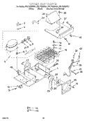 UPPER UNIT Diagram and Parts List for KBLP36MHS01  KitchenAid Refrigerator