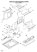 AIR FLOW AND CONTROL Diagram and Parts List for CA10WRL0  Crosley Air Conditioner