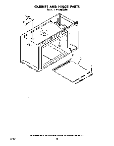 Cabinet And Hinge Diagram and Parts List for RM978BXSN0  Whirlpool Range