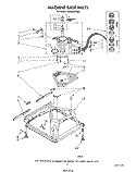 MACHINE BASE Diagram and Parts List for LA6053XTF0  Whirlpool Washer