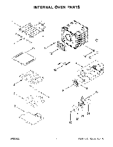 Internal Oven Parts Diagram and Parts List for KOSE900HBS20  KitchenAid Wall Oven