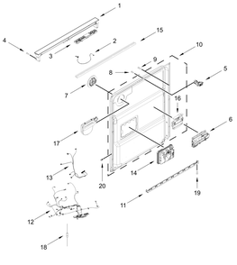 Part Location Diagram of W11757432 Whirlpool Cntrl-Elec
