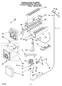 ICEMAKER Diagram and Parts List for KSSC42FKB00  KitchenAid Refrigerator