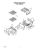 FREEZER SHELF Diagram and Parts List for KSSS48DWX00  KitchenAid Refrigerator