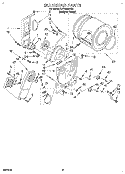 SECTION Diagram and Parts List for LET5624DQ0  Whirlpool Dryer