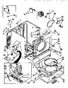 Cabinet Diagram and Parts List for LCG6646AN2  Whirlpool Dryer