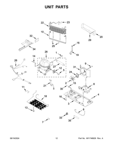 07 - Unit Parts Diagram and Parts List for MFI2570FEB11  Whirlpool Refrigerator