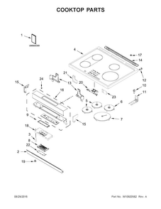 Part Location Diagram of W11025100 Whirlpool INSERT