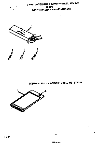 Wire Harness And Components Diagram and Parts List for F9857*0  Roper Range