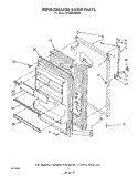 REFRIGERATOR DOOR , NOT ILLUSTRATED Diagram and Parts List for RT18BKXWW00  Roper Refrigerator
