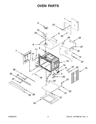 Oven Parts Diagram and Parts List for WOD93EC7AB06  Whirlpool Wall Oven