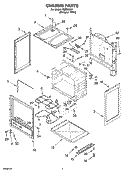 CHASSIS PARTS Diagram and Parts List for RME32302  Roper Range