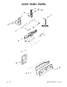 Door panel parts Diagram and Parts List for 66514549N711  Kenmore Dishwasher