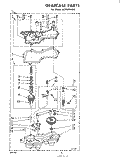 GEARCASE Diagram and Parts List for LA7800XKW2  Whirlpool Washer