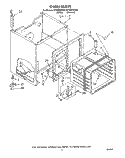 OVEN Diagram and Parts List for RF3020XVW2  Whirlpool Range