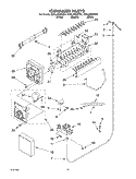 ICEMAKER Diagram and Parts List for GD5LHGXKB01  Whirlpool Refrigerator