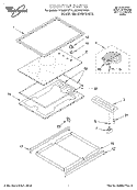 COOKTOP Diagram and Parts List for RS696PXEQ2  Whirlpool Range