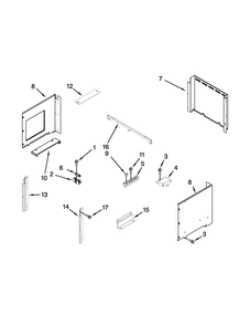 Top Venting Parts Diagram and Parts List for WOC54EC7AS01  Whirlpool Microwave