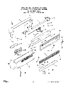 Backguard Diagram and Parts List for 1393*0A  Roper Range