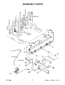 Manifold Parts Diagram and Parts List for KSGG700ESS6  KitchenAid Range