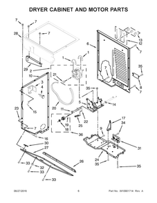 Part Location Diagram of W10892491 Whirlpool PANEL-REAR