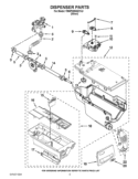 DISPENSER PARTS Diagram and Parts List for 7MWFW95HEYL0  Whirlpool Washer