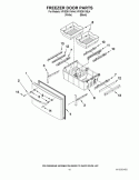 FREEZER DOOR PARTS Diagram and Parts List for KFIS25XVBL4  KitchenAid Refrigerator