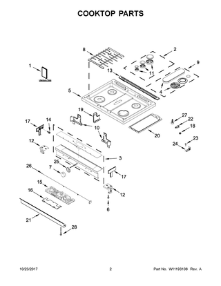 Part Location Diagram of W11108451 Whirlpool ENDCAP-PNL