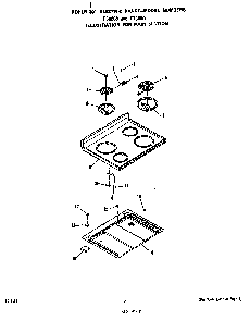 Main Diagram and Parts List for F7608*0  Roper Range