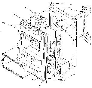 Refrigerator Door Diagram and Parts List for ET18NKKWF01  Whirlpool Refrigerator