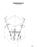 SUSPENSION Diagram and Parts List for LA5243XYW1  Whirlpool Washer